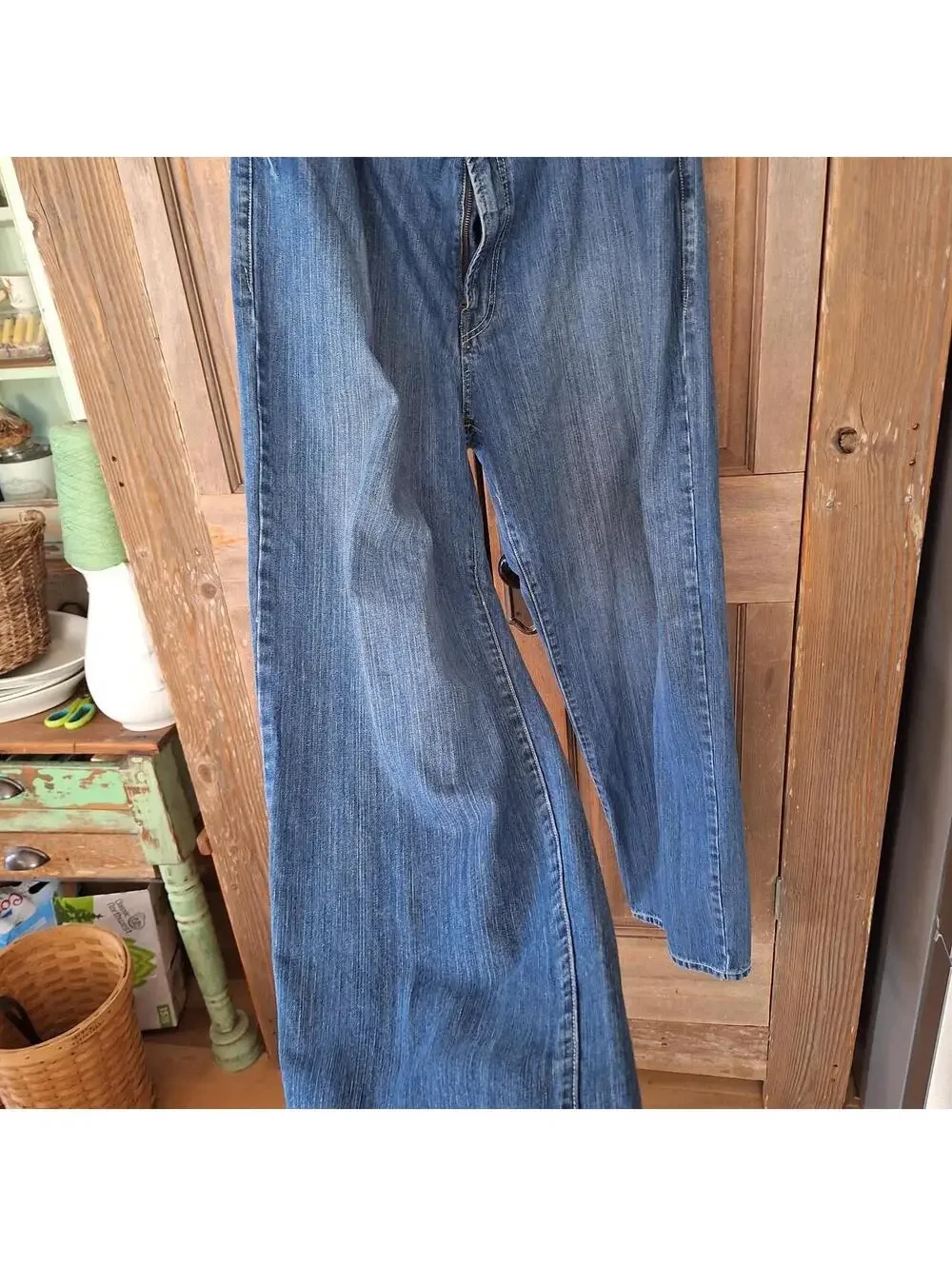 Vintage 1990's Enyce blue denim jeans, hip hop, skater pants.  44